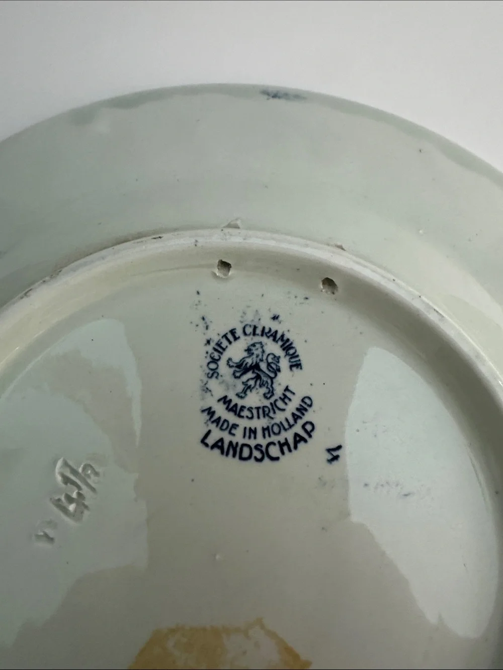 Blue Scenic Transferware Decorative Dinner Plate